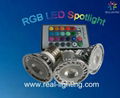 RGB full color 3W led spot downlight