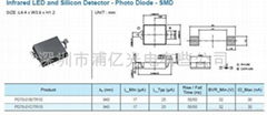 貼片紅外線接收管PD70-01B/TR7