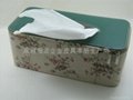 高檔韓式紙巾盒皮質接駁碎花仿布