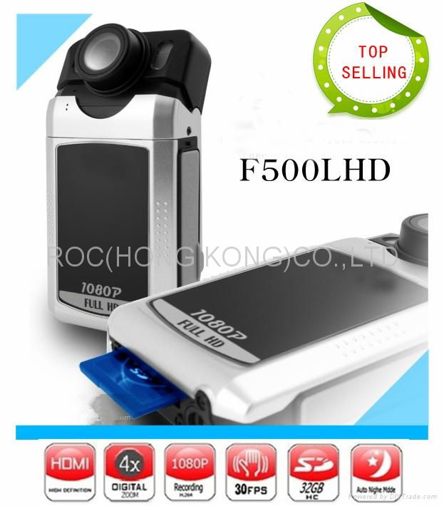 Car DVR Recorder  F500LHD Full HD 1920*1080p 30 fps Vehicle DVR with H.264 Video