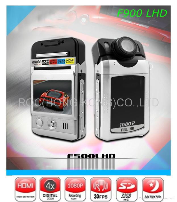 Car DVR Recorder  F500LHD Full HD 1920*1080p 30 fps Vehicle DVR with H.264 Video 2