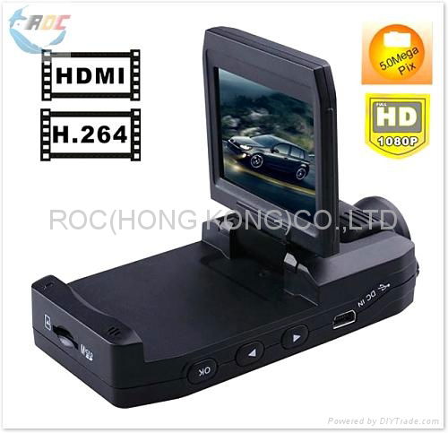 HD 1080P Car DVR Recorder with 140 degree view angle  2.0" LCD 270 Degrees Rotat