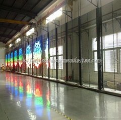 outdoor P50mm full color transparent led curtain display