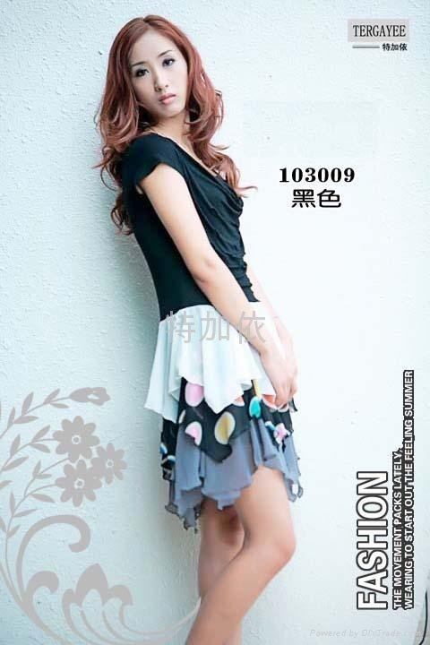 特加依-Q1030 圓領潮流韓式風格連衣裙 5
