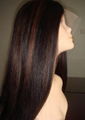 Human hair lace wig 1