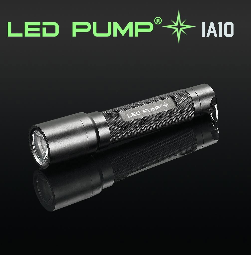 100 lumens CREE LED aluminum torch/flashlight with 1 AA battery