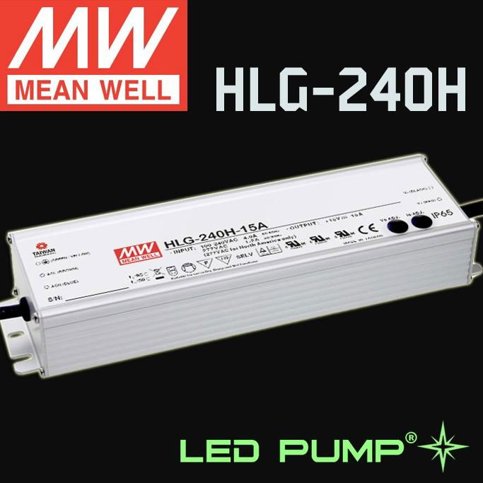 MEAN WELL 240W 15V/20V/24V/30V/36V/42V/48V54V Dimming LED Driver/Power Supply