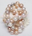 AAA grade large size freshwater pearl necklace 2