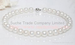 High grade large freshwater pearl necklace