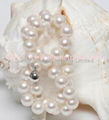 White color AAA grade 11-12mm freshwater pearl necklace 2