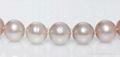 Purple color 10-11mm AAA gradeGenuine Freshwater Pearl Necklace 5