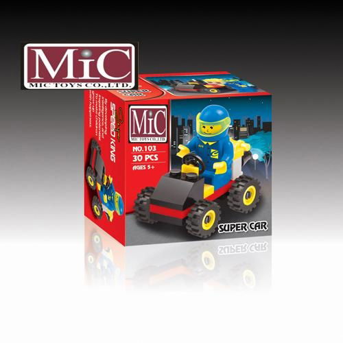 MIC 30PCS PROWL CAR LOGO BLOCK 5 YEAR CHILDREN TOYS PROWL CAR 103