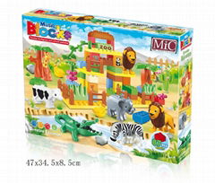 MIC 87塊益智LOGO音樂動物樂園積木5016儿童玩具