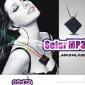 Solar rechargeable necklace mini MP3 1