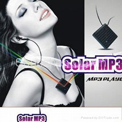 Solar rechargeable necklace mini MP3