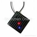 Solar rechargeable necklace mini MP3 3