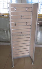 3 sided slatwall display stand