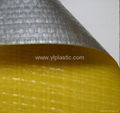 Yellow/silver heavy duty tarps