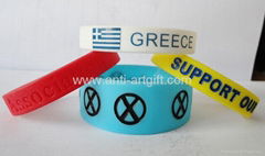 Colorful silicone bracelet   