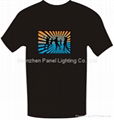 Latest Hot selling EL T-shirt with dancing girls logo designs 1