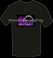 Latest Hot selling EL T-shirt with music girl designs 2