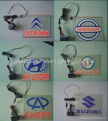 EL car sticker with customized design artworks