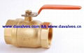 two piece full port brass ball valve for water 1