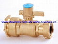 two piece full port brass ball valve for water 2