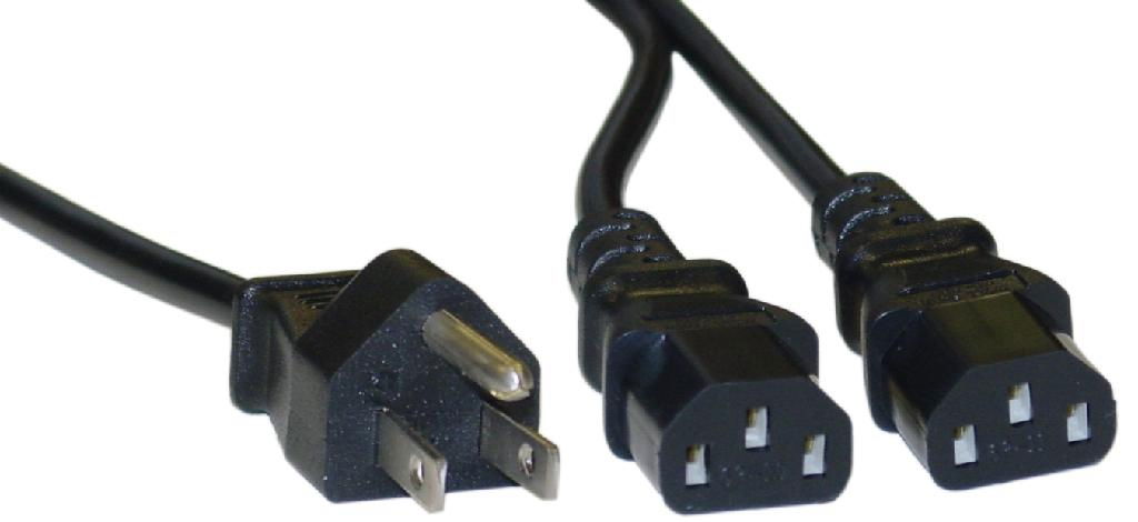 Power Cord Y Cable