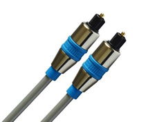 3.5mm optical fiber toslink cable with metal hood