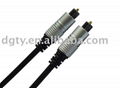 3.5mm optical fiber toslink cable with metal hood 1