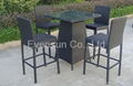 rattan bar set