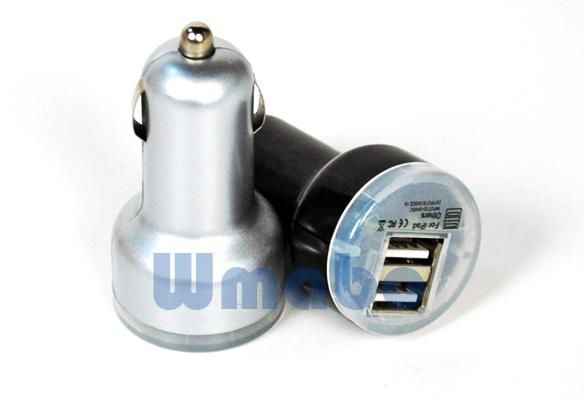 雙USB迷你車充充電器 2