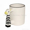 coated animal handle mug animal shaped mugs 1