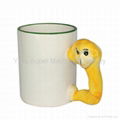 coated animal handle mug animal shaped mugs 3