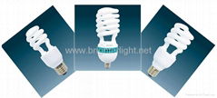 Half spiral energy saving lamps