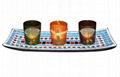 Mosaic Plate for candle holders 1