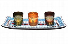 Mosaic Plate for candle holders