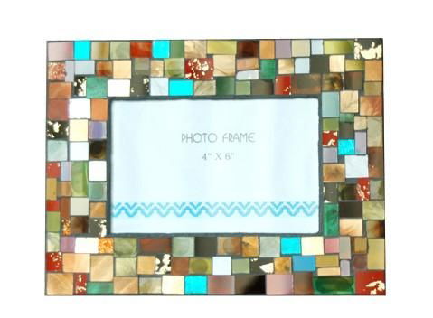 Colorful Mosaic Glass Photo Frames 2