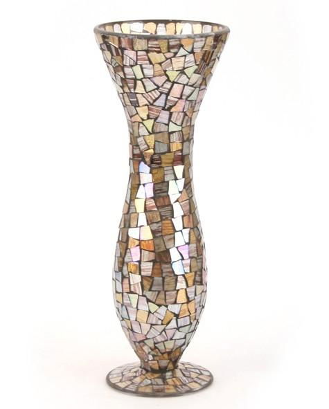 Mosaic Glass Flower Vases