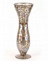 Mosaic Glass Flower Vases 1