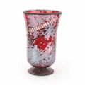 Mosaic Hurricane Glass Candle Holders 4