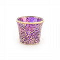 Glass Mosaic Tea light Candle Holders 2