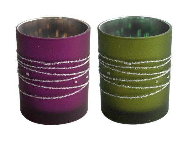 Frosted Votive Candle Holders 4