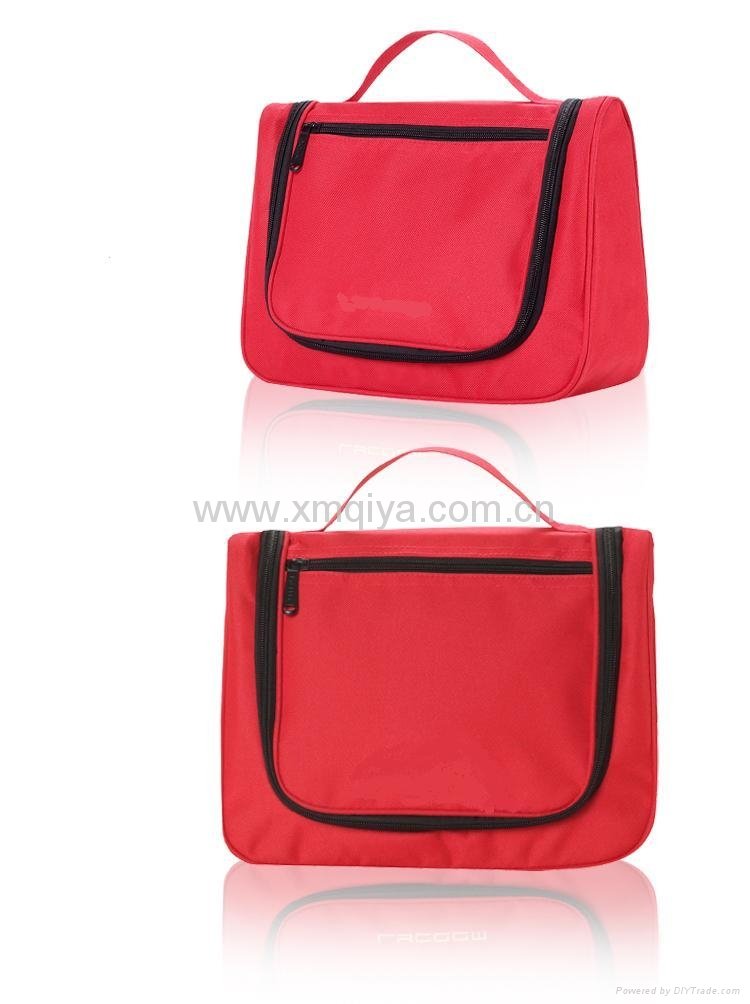 Outdoor Travel Set Waterproof wash bag Travel Cosmetic Bag Red 2