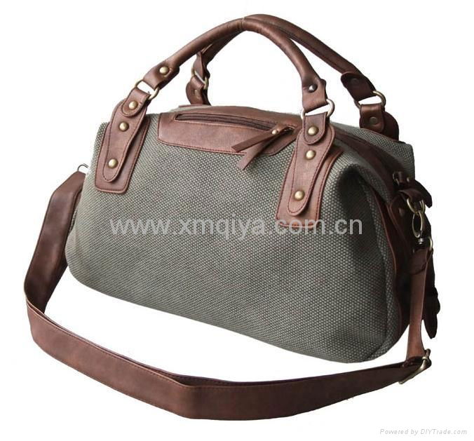 Canvas handbag shoulder tote messenger bag 2