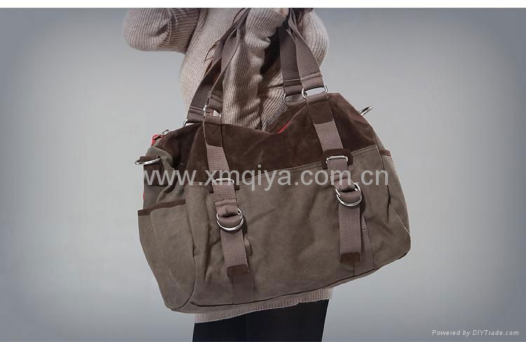 Canvas handbag shoulder tote messenger bag 3