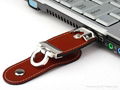 Red Leather usb flash drive  2