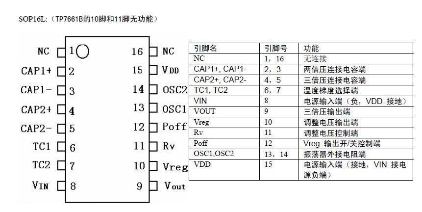 三倍电荷泵电压反转器 TP7661A/B 2