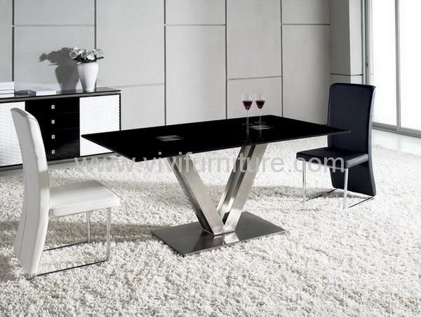 Stainless steel dining table